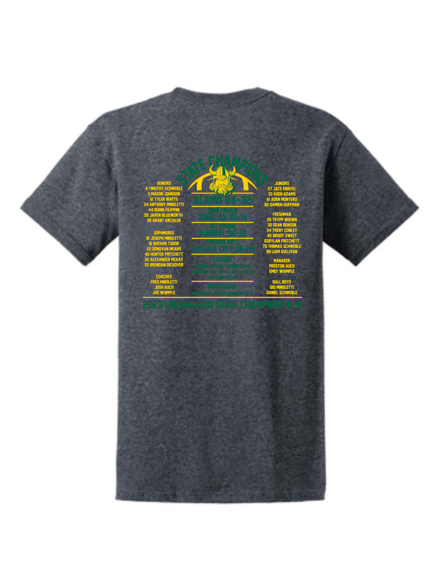 STATE CHAMPIONS Football T-Shirt