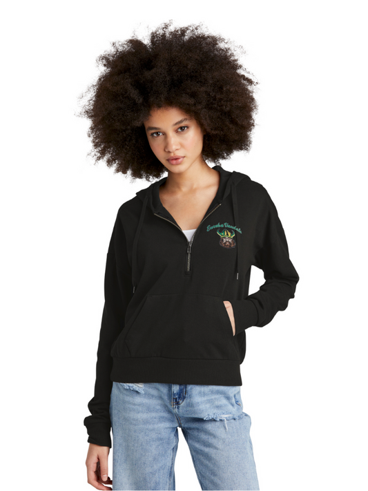 Pick Your Design - District® Women’s Perfect Tri® Fleece 1/2-Zip Pullover